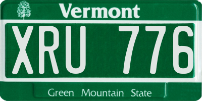 VT license plate XRU776