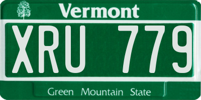 VT license plate XRU779