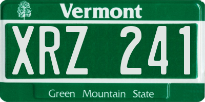 VT license plate XRZ241