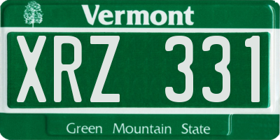 VT license plate XRZ331