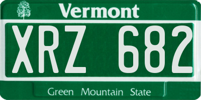 VT license plate XRZ682