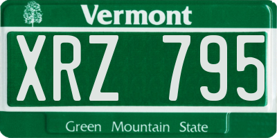 VT license plate XRZ795