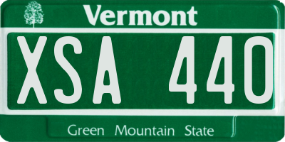 VT license plate XSA440