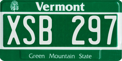 VT license plate XSB297