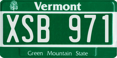VT license plate XSB971