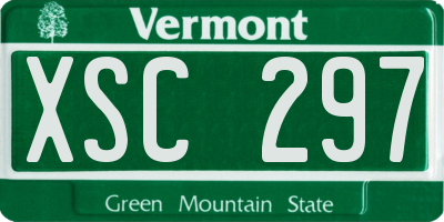 VT license plate XSC297