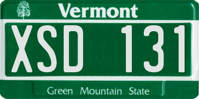 VT license plate XSD131