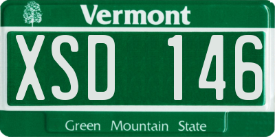 VT license plate XSD146