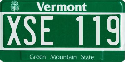 VT license plate XSE119