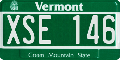VT license plate XSE146