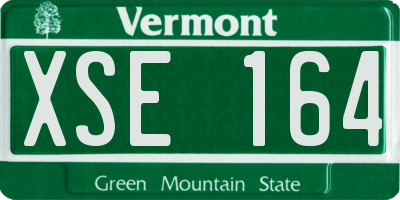 VT license plate XSE164