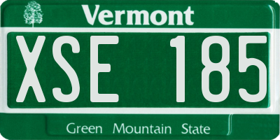 VT license plate XSE185