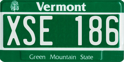 VT license plate XSE186