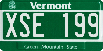 VT license plate XSE199
