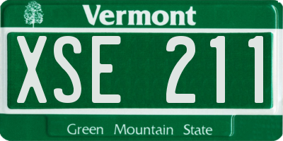 VT license plate XSE211