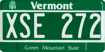 VT license plate XSE272