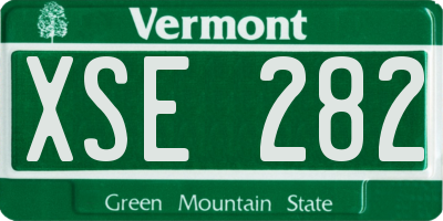 VT license plate XSE282