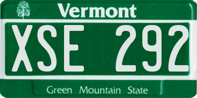 VT license plate XSE292