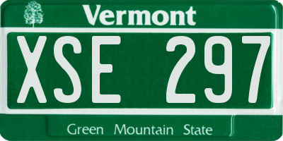 VT license plate XSE297