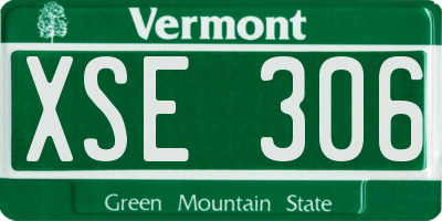 VT license plate XSE306