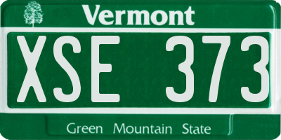 VT license plate XSE373
