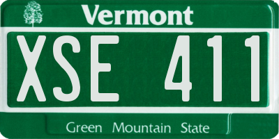 VT license plate XSE411