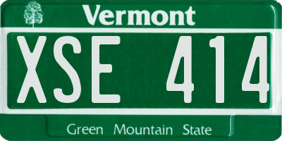 VT license plate XSE414