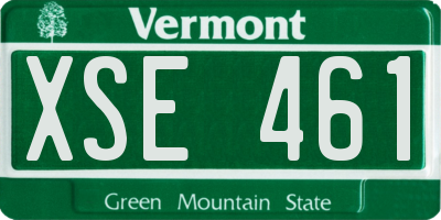 VT license plate XSE461