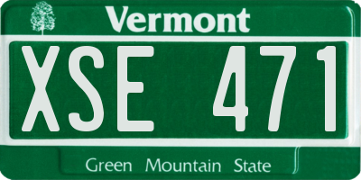 VT license plate XSE471