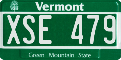 VT license plate XSE479