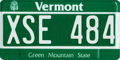 VT license plate XSE484