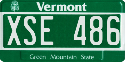 VT license plate XSE486