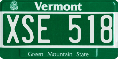 VT license plate XSE518
