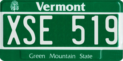 VT license plate XSE519
