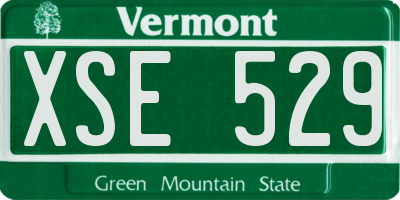 VT license plate XSE529