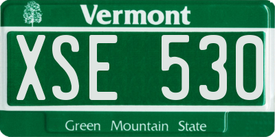 VT license plate XSE530