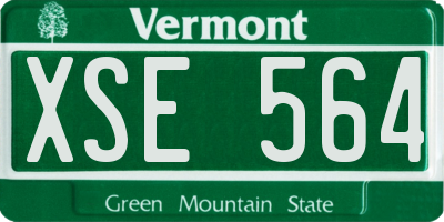 VT license plate XSE564