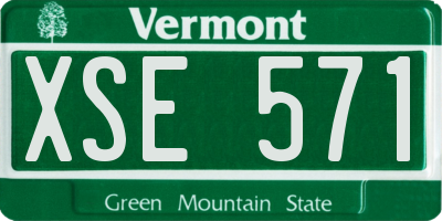 VT license plate XSE571