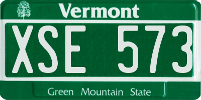 VT license plate XSE573