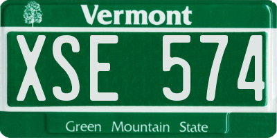 VT license plate XSE574