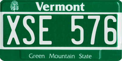 VT license plate XSE576