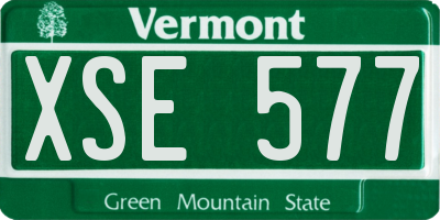 VT license plate XSE577