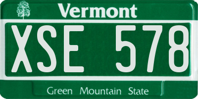 VT license plate XSE578
