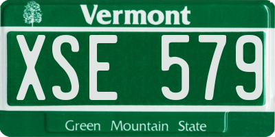 VT license plate XSE579