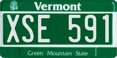 VT license plate XSE591