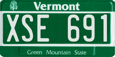 VT license plate XSE691