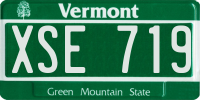 VT license plate XSE719
