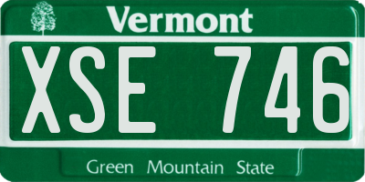 VT license plate XSE746