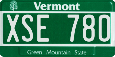 VT license plate XSE780