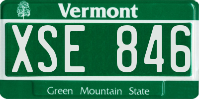 VT license plate XSE846